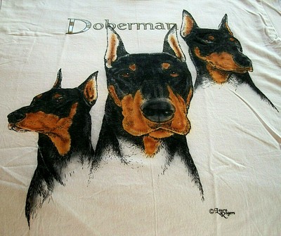 Doberman Pinscher T Shirt Natural Sm 34 36 Ebay