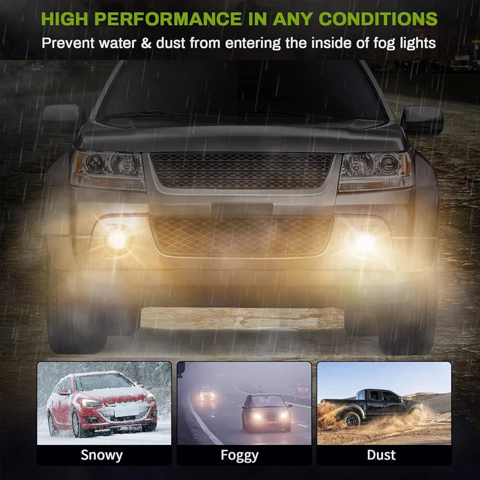 Luces antiniebla para Subaru XV Crosstrek 2014-2020 con bombillas Halegon lámpara de parachoques delantero Foto 3 de 4