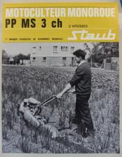 prospectus brochure Motoculteur Staub PP MS 3 ch motoculture tracteur tractor