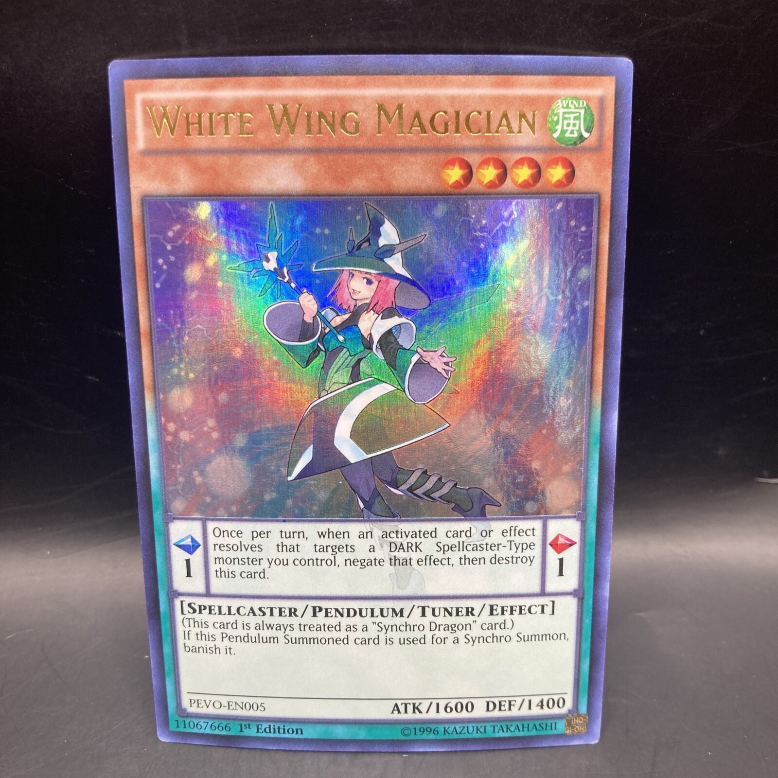 White Wing Magician PEVO-EN005 1st Ed Pendulum Evolution Card