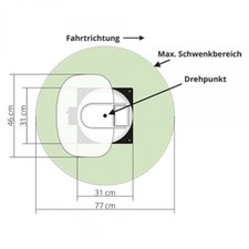 Montageplatte Grundplatte f&uuml;r Megasat Caravanman Kompakt 2 3 Traveller-Man 2 3