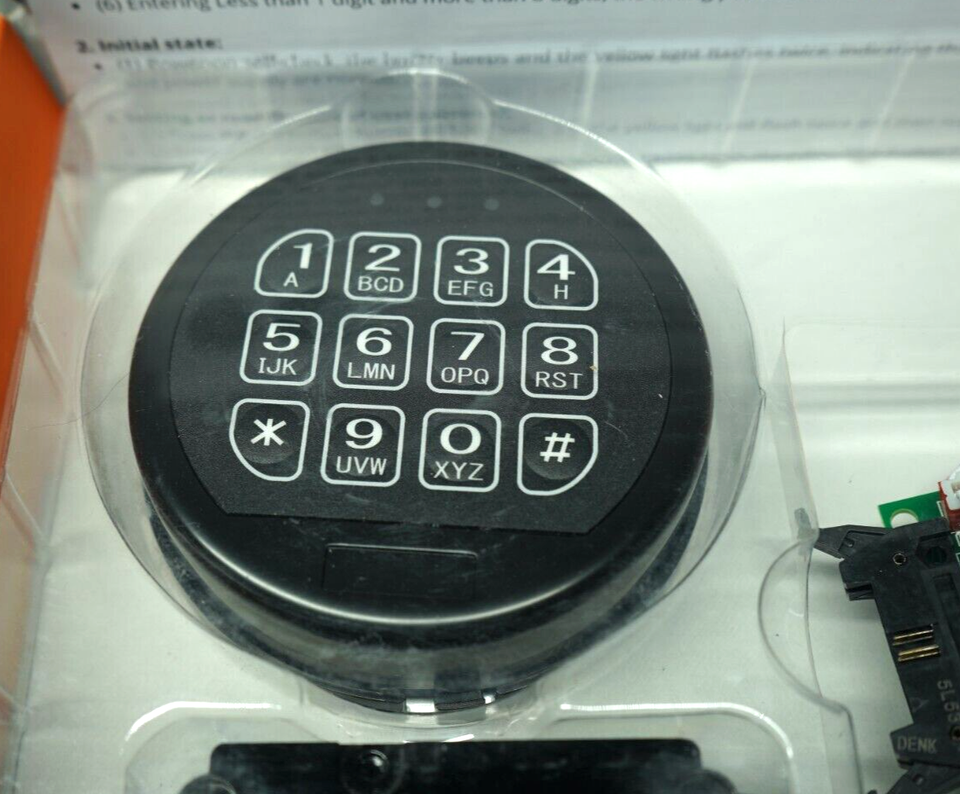 Gun Safe Lock Replacement with Swing Bolt Black Keypad Safe Electronic ...