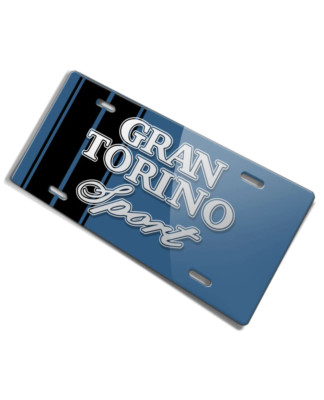 Ford Gran Torino Sport 1972 - 1975 Emblem License Plate - 16 colors - Made USA
