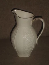 VINTAGE LENOX MID-CENTURY IVORY COLOR PITCHER GOLD TRIM W/ GOLD MADE IN USA MARK