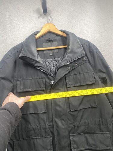 Andrew Marc New York Coat Men’s Black Utility Barn Jacket Sz Large 7 Pockets - Picture 3 of 8
