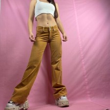 Y2k HINT Corduroy Pants Low Rise Flare Fairy Cowgirl Grunge Boho sz 5