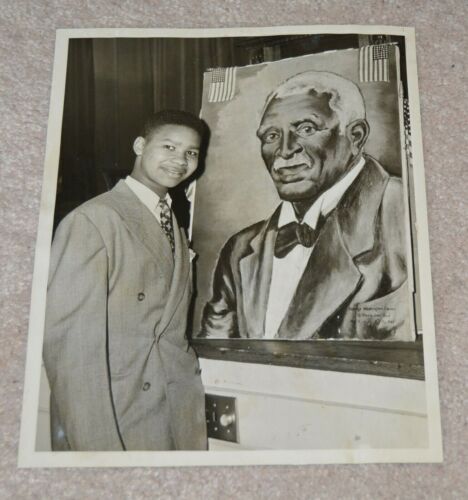 1945 ORIGINAL AFRICAN AMERICAN ARTIST PHOTO MARTIN JAMES REED NYC HARLEM  - Afbeelding 1 van 3