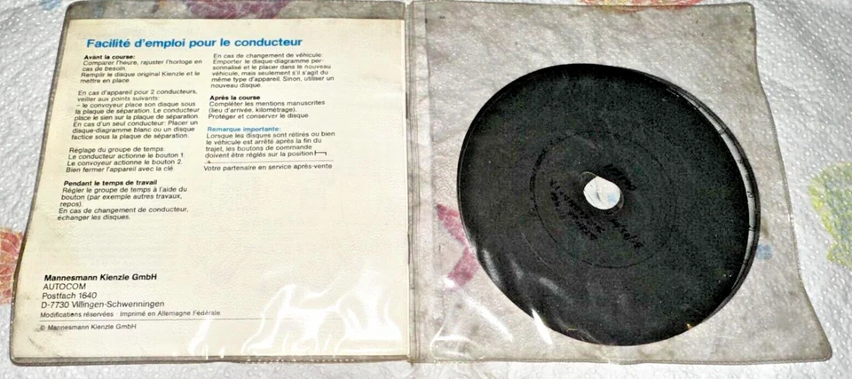 Manuale Tachigrafo Europeo Automatique 1311/1314 Veglia Kienzle in FRANCESE - Immagine 3 di 4