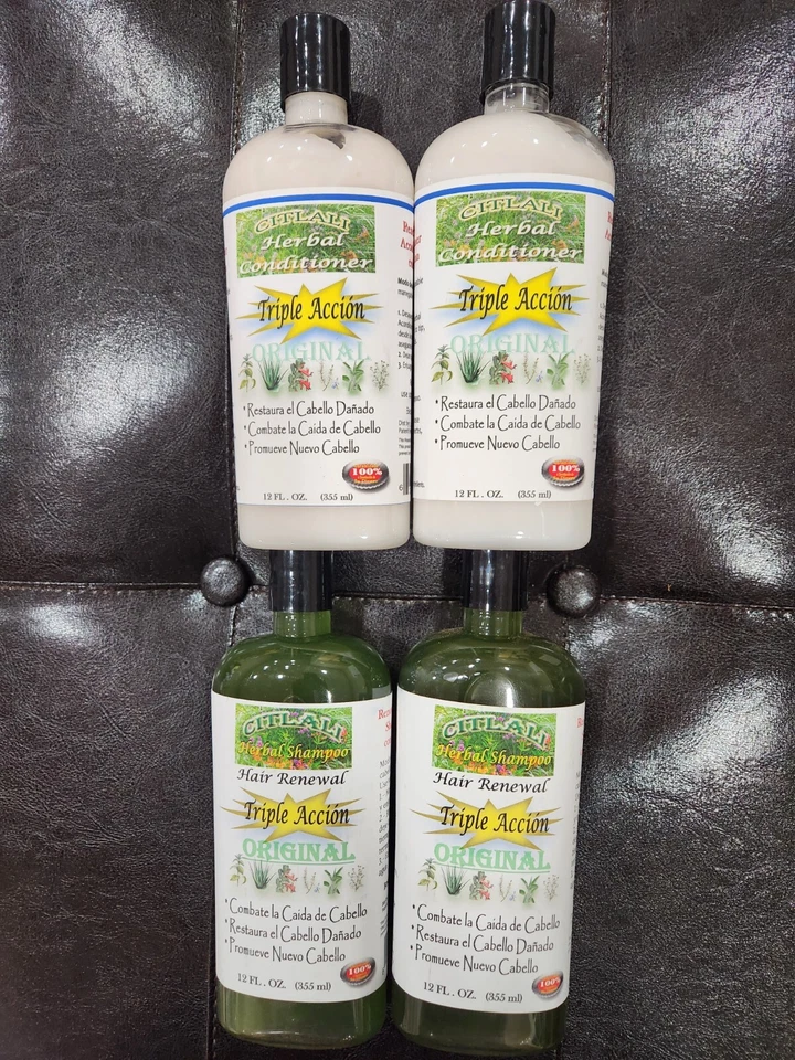 JUEGO DE 4 CHAMPÚ Y ACONDICIONADOR CITALI HERBAL RENOVACIÓN DEL CABELLO ORIGINAL 12 FL OZ CADA UNO Foto 2 de 3
