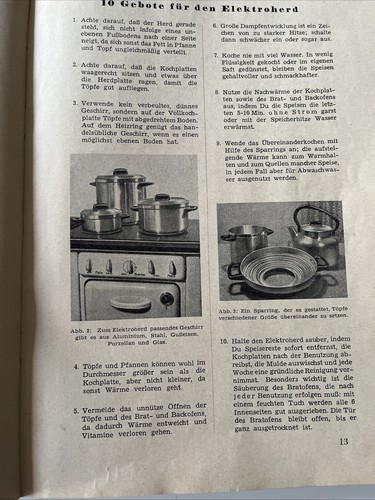 E. Meyer Haagen Das Elektrische Kochen 863 Rezepte Bewag 1952 - Bild 4 von 6