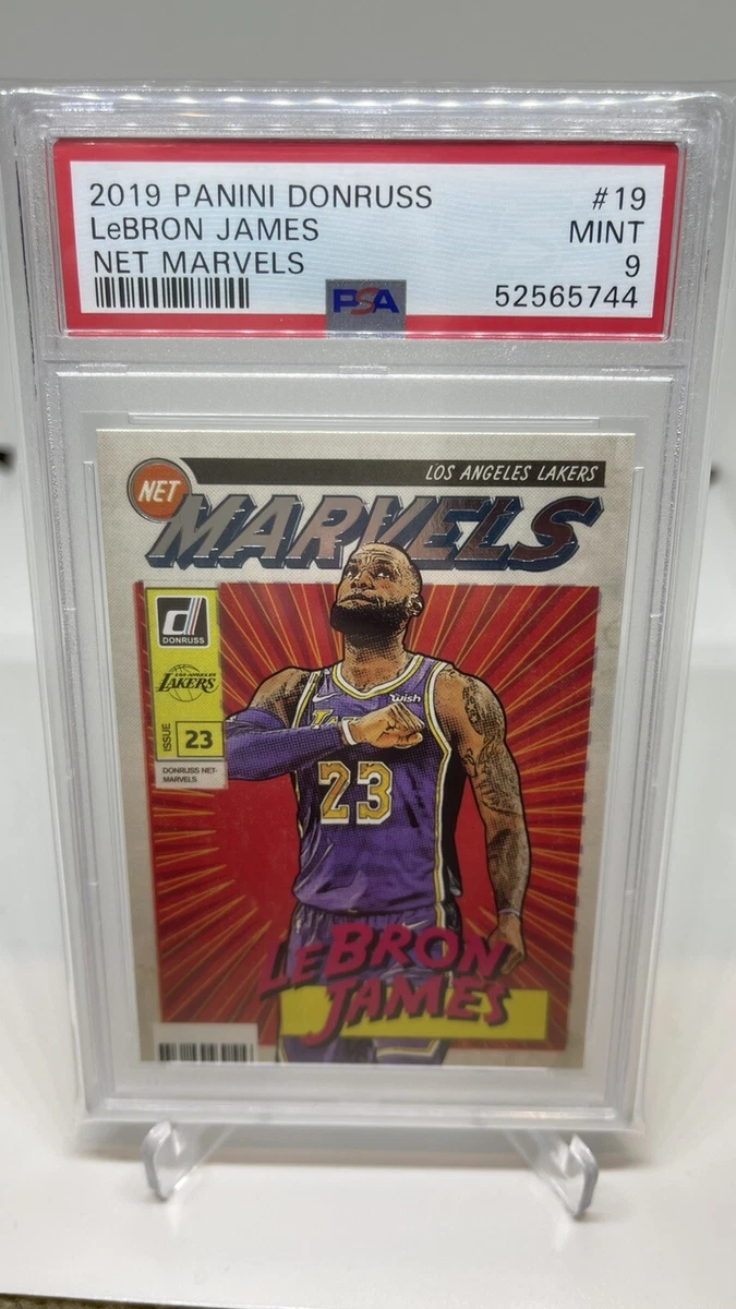 2019-20 Panini Donruss Net Marvels Lebron James PSA 9 Los Angeles 