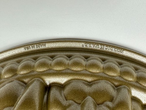 Williams Sonoma - Nordic Ware - Gold 9 Tassen Pine Forest Bundt® Pfanne NEU - Bild 6 von 13
