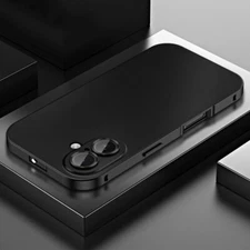 For iPhone 16 Pro Max 15 14 13 12 Aluminum Alloy Frame Case Magnetic PC Cover