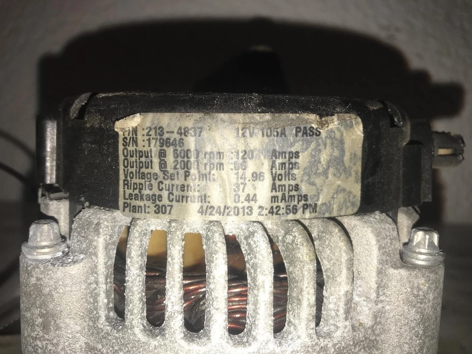 Used Alternator fits: 2005 Gmc Sierra 3500 pickup 105 amp Grade C — 第 3/4 张图片