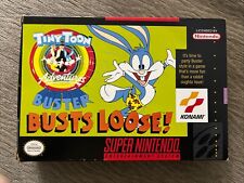 Tiny Toons Buster Busts Loose SNES Super Nintendo Game Complete Box Manual