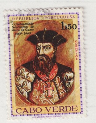 Portuguese Cabo Verde Famous Navigator Vasco da Gama stamp 1969 AFR