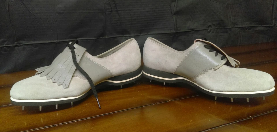 Zapatos de golf vintage de gamuza para mujer Hush Puppies botines de metal - talla 6 nuevos sin caja Foto 2 de 4