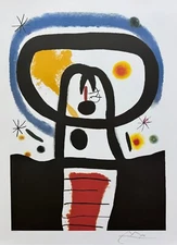 Joan Miro EQUINOX Signed Limited Edition Large Lithograph Art 34" x 26"