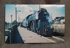 LMH Postcard READING Steam Locomotive G3 4-6-2 Pacific RDG 216 Norristown 1949