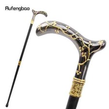 Golden Black Plum Blossom Flower Fashion Walking Stick Decorative Stick 93cm