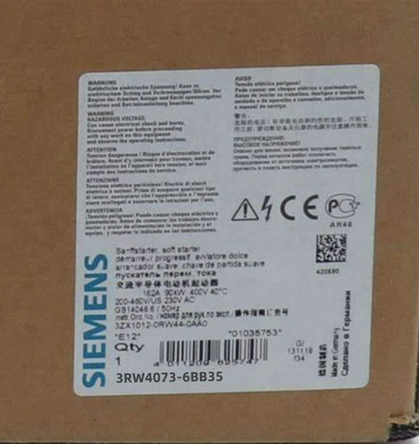 1 pieza nuevo Siemens Soft Starter 3RW4073-6BB35 envío rápido - Imagen 1 de 3