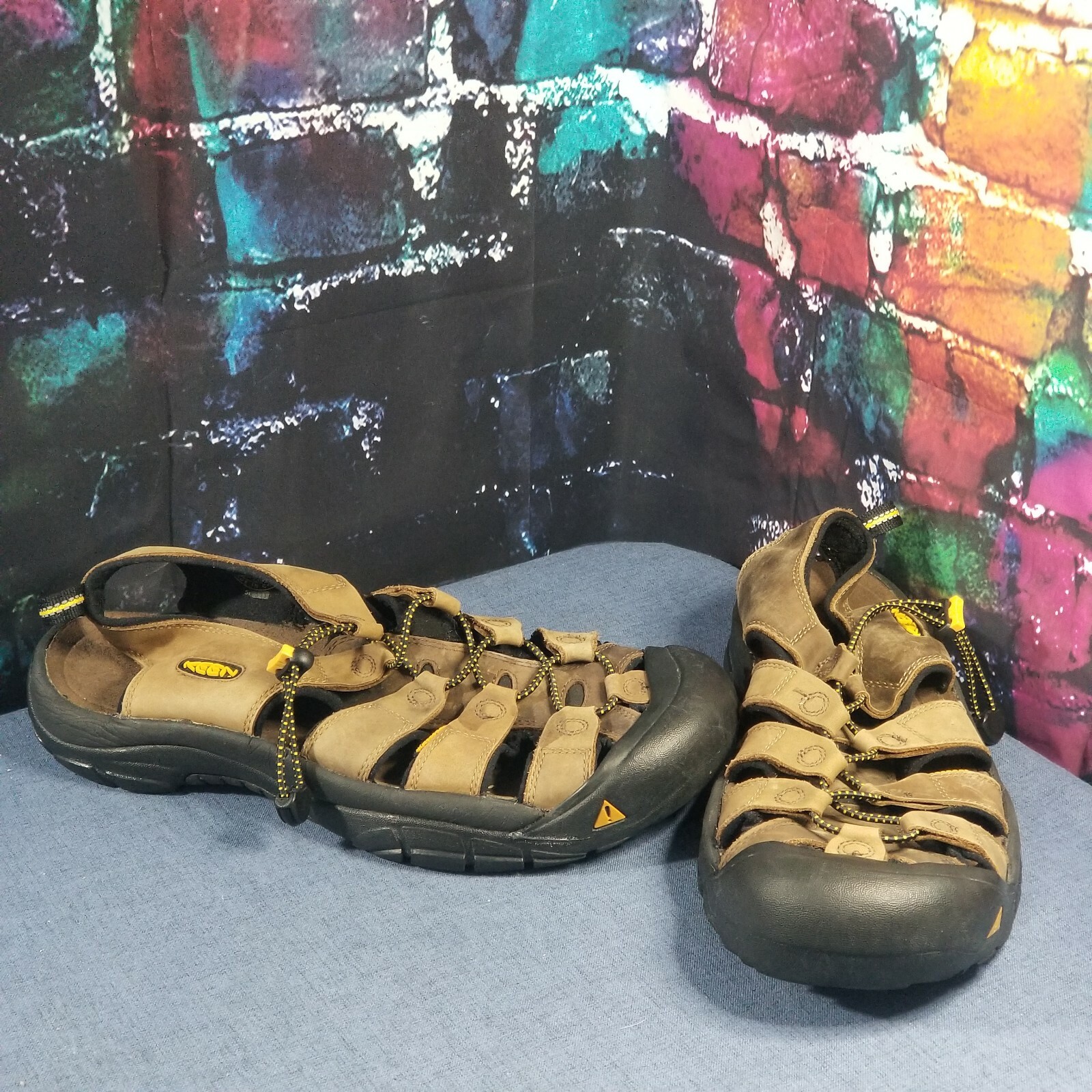 Sandali Keen Newport impermeabili bisonte pelle marrone sport acqua uomo 11 5