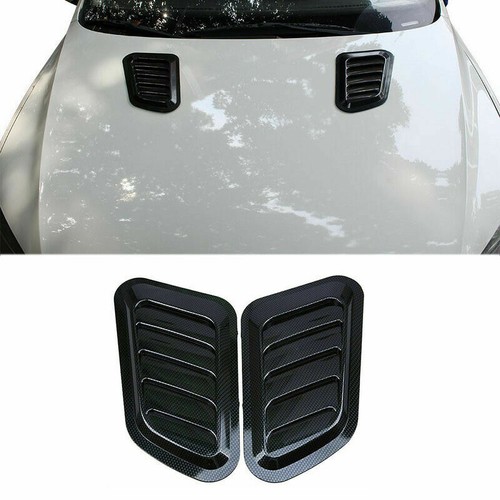 CAR Decor Air Flow Intake Scoop Vents Cover Hood Carbon Fiber