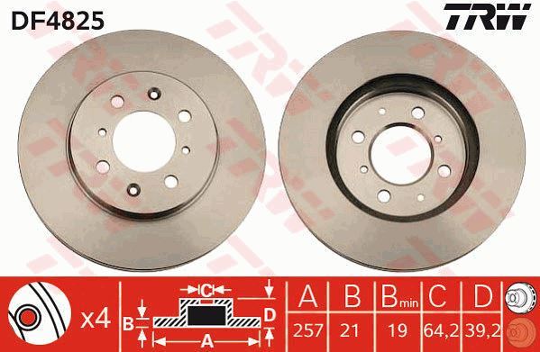 Disques de frein Honda Jazz II 1.2 i-DSI pour stopper les vibrations au freinage urbain