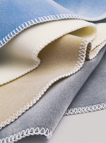 Vellux Velour Blanket - Blue - King - Lightweight Plush Soft Hypo-allergenic - Picture 3 of 7