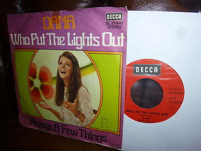 Dana, Who Put The Lights Out, Always A Few Things, Decca Stereo 1971