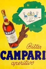 Poster poster poster advertising aperitif Campari vintage print 60x90 cm.