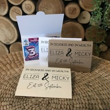 Wedding Table Favour Favor Ideas Scratch Card Wallets Holder Lottery Scratchcard