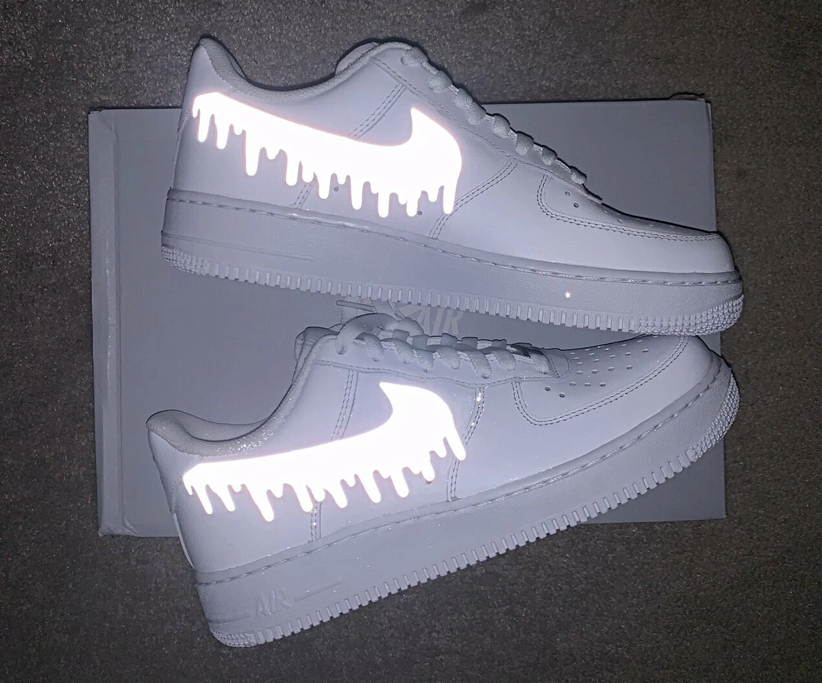 Nike Sticker, Custom Air Force 1, Nike iron on, Nike Air Force 1 reflective