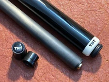 TNT Black Phantom Break Pool Cue With Carbon Fiber Break Shaft. No Wrap Cue.