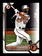 2022 Bowman Draft Cesar Prieto #BD-133 Baltimore Orioles