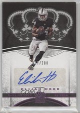 2017 Panini Preferred Crown Royale Rookie Pink 37/200 Elijah Hood #36 Auto 0v1
