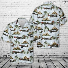 Finnish Air Force Valmet L 70 Vinka Hawaiian Shirt