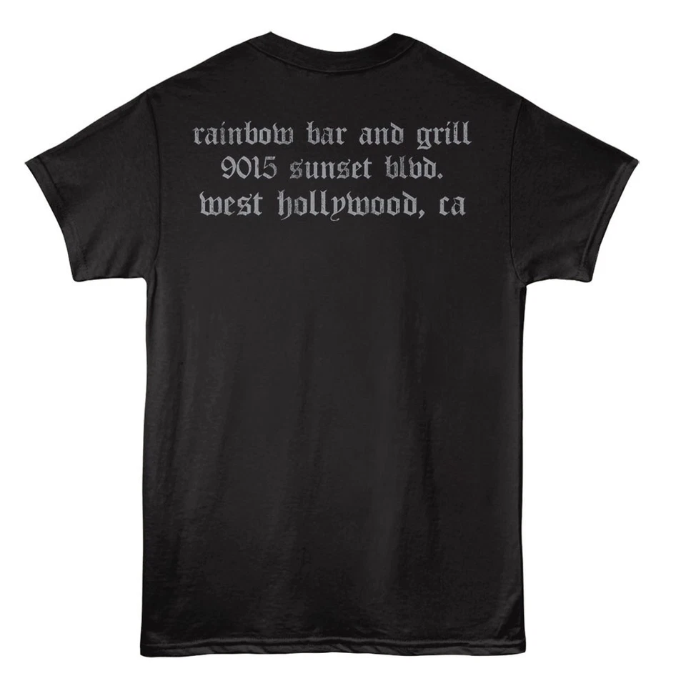 Camiseta Rainbow Bar & Grill Adulto SUNSET TRIP HOLLYWOOD, CA SIGN Música Negra Foto 4 de 4