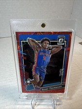 2023-24 Panini Donruss Rated Rookie Ausar Thompson #235 Red Lazer /299
