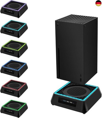 Mcbazel Xbox Series X Lüfter mit RGB-Licht ? Einstellbarer USB Lüfter Ständer, C