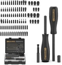 Engineering 100-Piece Professional Screwdriver Set with Steel Construction, Metr