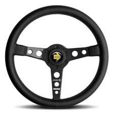 Genuine Momo Prototipo 6c Carbon Black Leather 350mm Steering Wheel