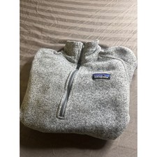 Patagonia Kids Better Sweater 1/4 Zip Fleece Pullover Grey Heather Small S