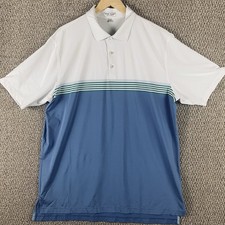 Peter Millar Summer Comfort Polo Shirt Mens XL Striped Short Sleeve Golf F339