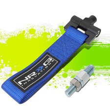 Nrg Innovations Tow-e30bl Racing Vehicle Bumper Nylon Tow Hook Towing Strap Belt