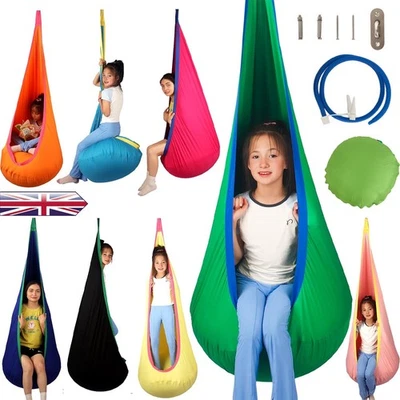 WALLPAPER-MASTER Children Kids Pod Swing Chair Tent Home Garden Outdoor Hanging Seat Hammock Tent