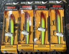 (4) Rapala Scatter Rap Minnow 11 Jerkbait Crankbait Fishing Lures Lot Of 4