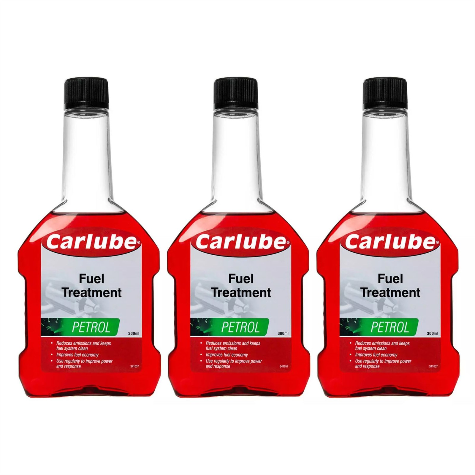 Carlube Petrol Treatment Maximum Fuel System Efficiency Reduce Emmision 300ml x3