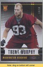 2014 Panini Rookies & Stars Longevity Parallel Black 10/10 Trent Murphy READ 0im