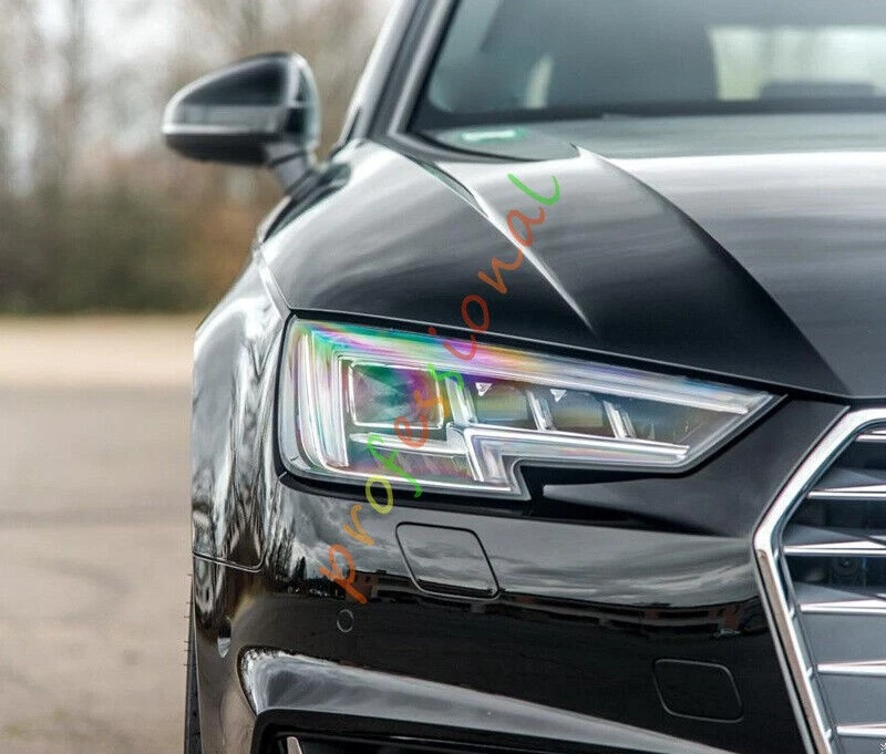 Cubierta de lente transparente + sellador para faros laterales derechos aptos para Audi A4 S4 RS4 2016-2019 Foto 3 de 4
